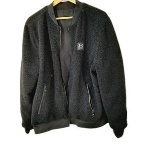 UNDER ARMOUR Reversible Storm Bomber Full Zip Sherpa Jacket Casual sz: Large
